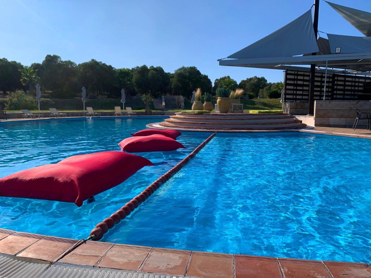 Olia Sea View Shared Pool Villa, Néa Fókaia Bagian luar foto
