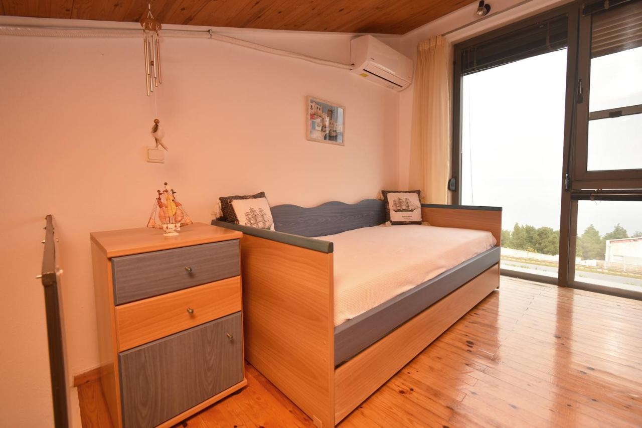 Olia Sea View Shared Pool Villa, Néa Fókaia Bagian luar foto